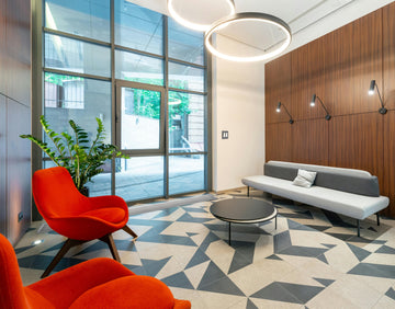 kul plates anodized matte graphite switch plate in bold modern living room 1