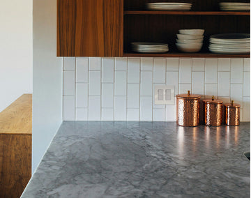 mid century modern kitchen design featuring kul plates switch plate covers