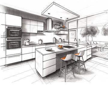 modern kitchen design illustration 1