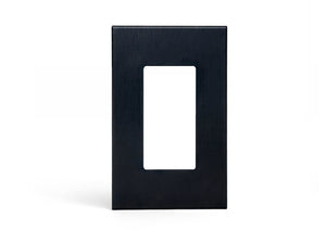 anodized matte black 1gang light switch plate from kul grilles