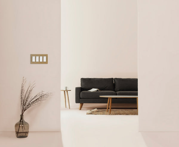 anodized matte gold 4gang wall switch living room min_60455e77 8b1e 4210 8201 e7ce1f8de971