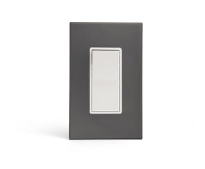anodized matte graphite 1gang switch plate from kul grilles