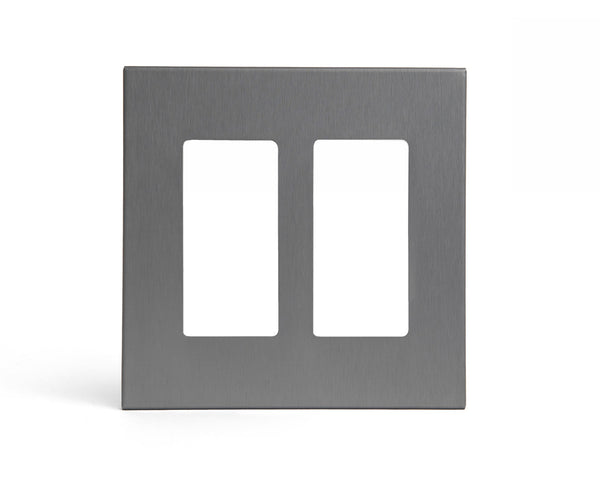anodized matte graphite 2gang switch plate from kul grilles