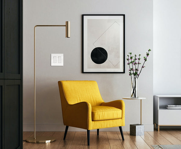 glacier forst 2 gang wall switch living room