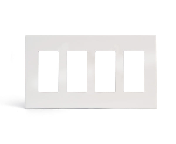 kul grilles 4gang modern light switch covers in glacier frost with