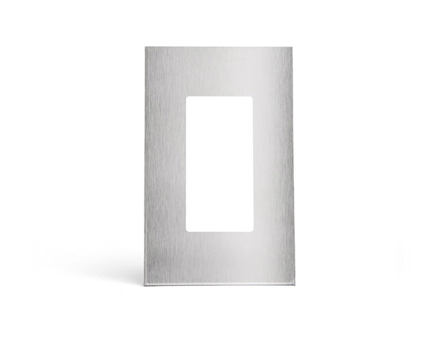 stainless steel 1gang modern wall switch plate from kul grilles