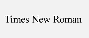 times new roman