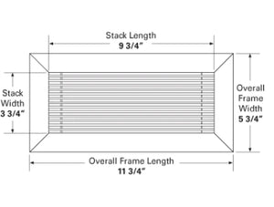 vent cover dimensions front