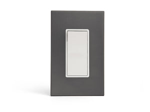 anodized matte graphite 1gang switch plate from kul grilles