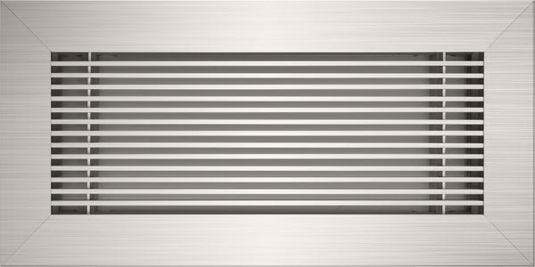vent cover product picture Brushed Chrome finish 10x4 No Holes by kul grilles min