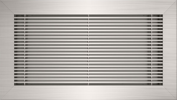 vent cover product picture Brushed Chrome finish 12x6 No Holes by kul grilles min