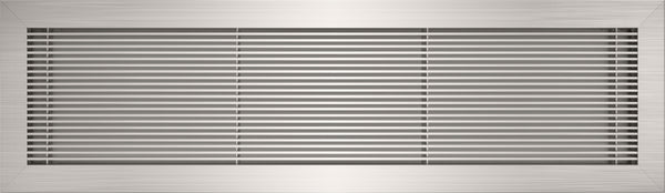 vent cover product picture Brushed Chrome finish 24x6 No Holes by kul grilles min