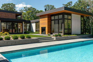 Partners 4 Design mid century modern exterior with kul grilles