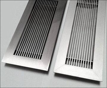 Floor Vent Covers: Brushed Chrome or Anodized Clear