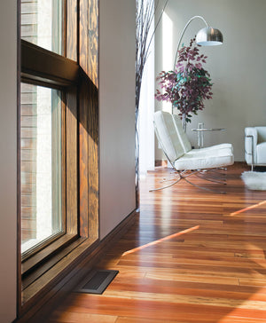 air vent wenge brown finish on oak hardwood wood window casing white chairs greg loeppky by kulgrilles