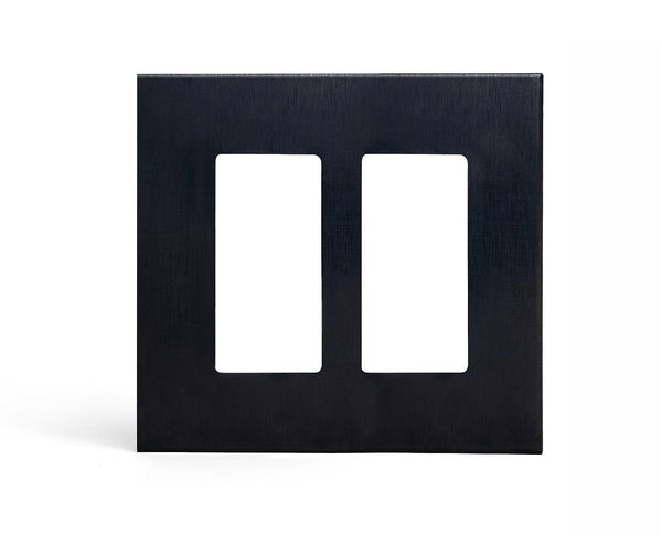 anodized matte black 2gang light switch plate from kul grilles