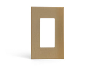 anodized matte gold 1gang wall switch plate from kul grilles