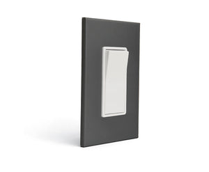 anodized matte graphite 1gang light switch plate from kul grilles