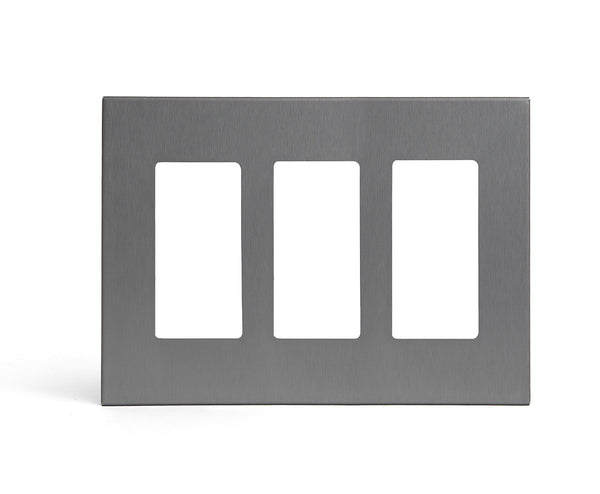 anodized matte graphite 3gang  wall switch plate from kul grilles