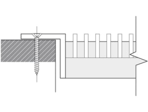 countersunk screwholes