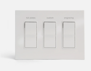 kul plates 3g glacier frost engraved light switch plate greybg