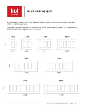 kul plates sizing