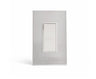 stainless steel 1gang wall switch plate from kul grilles with light switch