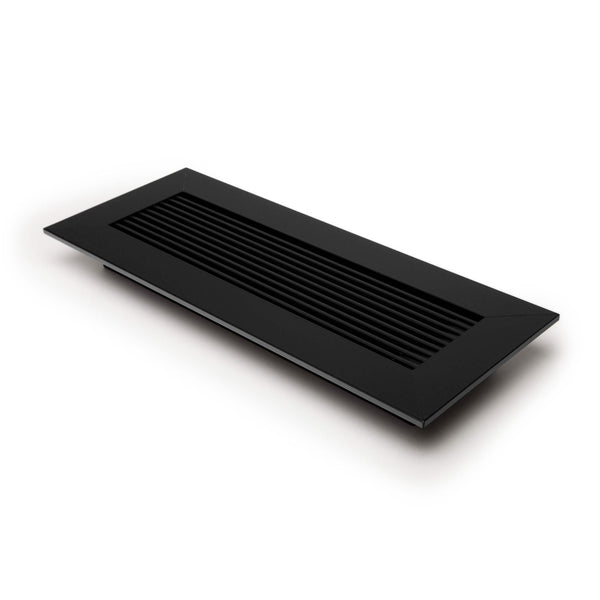 vent cover black monolith finish angled by kul grilles