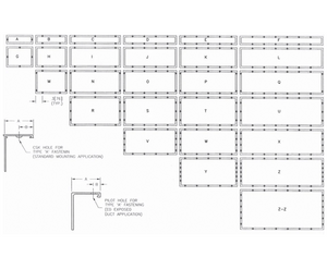 vent covers screw placement diagram A Z by kul grilles