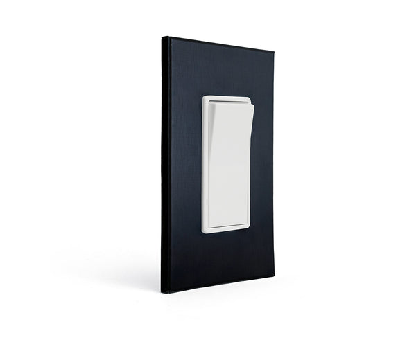 anodized matte black 1gang wall switch plate from kul grilles