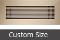custom size vent cover anodized light bronze sample