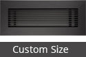 custom size vent cover black monlith sample