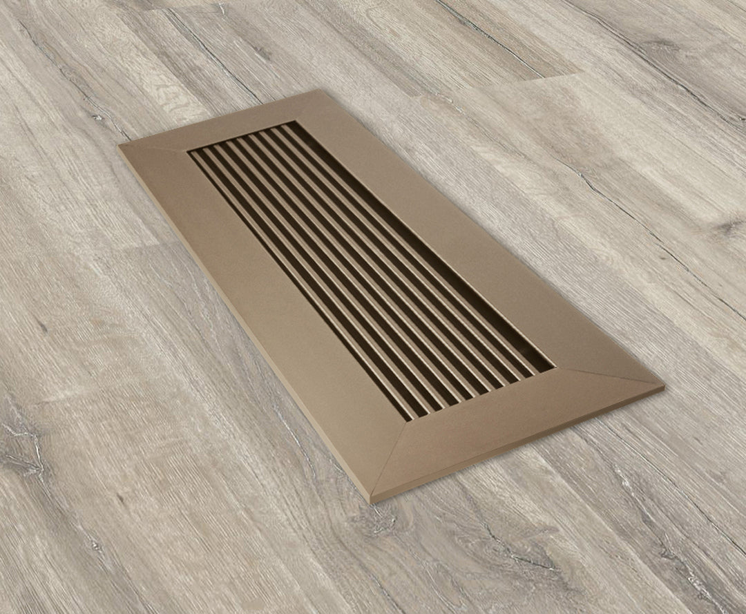 VOISEN Floor Register 4x10, 6 Pack Brown Floor Vent Covers, - Want It All