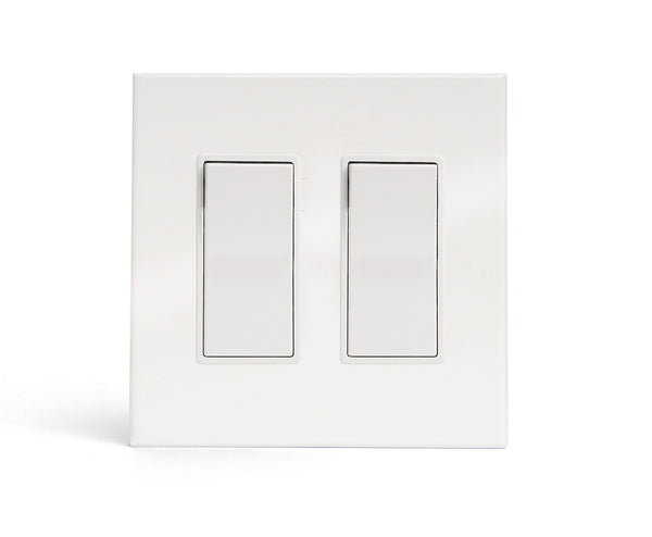 kul grilles 2gang switch plate covers in glacier frost with light switch