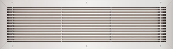 vent cover product picture Anodized Clear finish 24x6 With Holes by kul grilles min