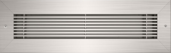 vent cover product picture Brushed Chrome finish 12x2.5 With Holes by kul grilles min