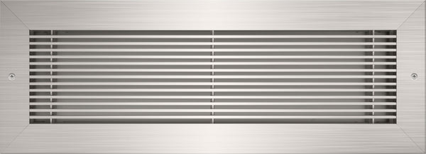 vent cover product picture Brushed Chrome finish 14x4 With Holes by kul grilles min