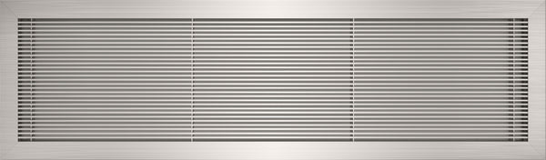vent cover product picture Brushed Chrome finish 30x8 No Holes by kul grilles min