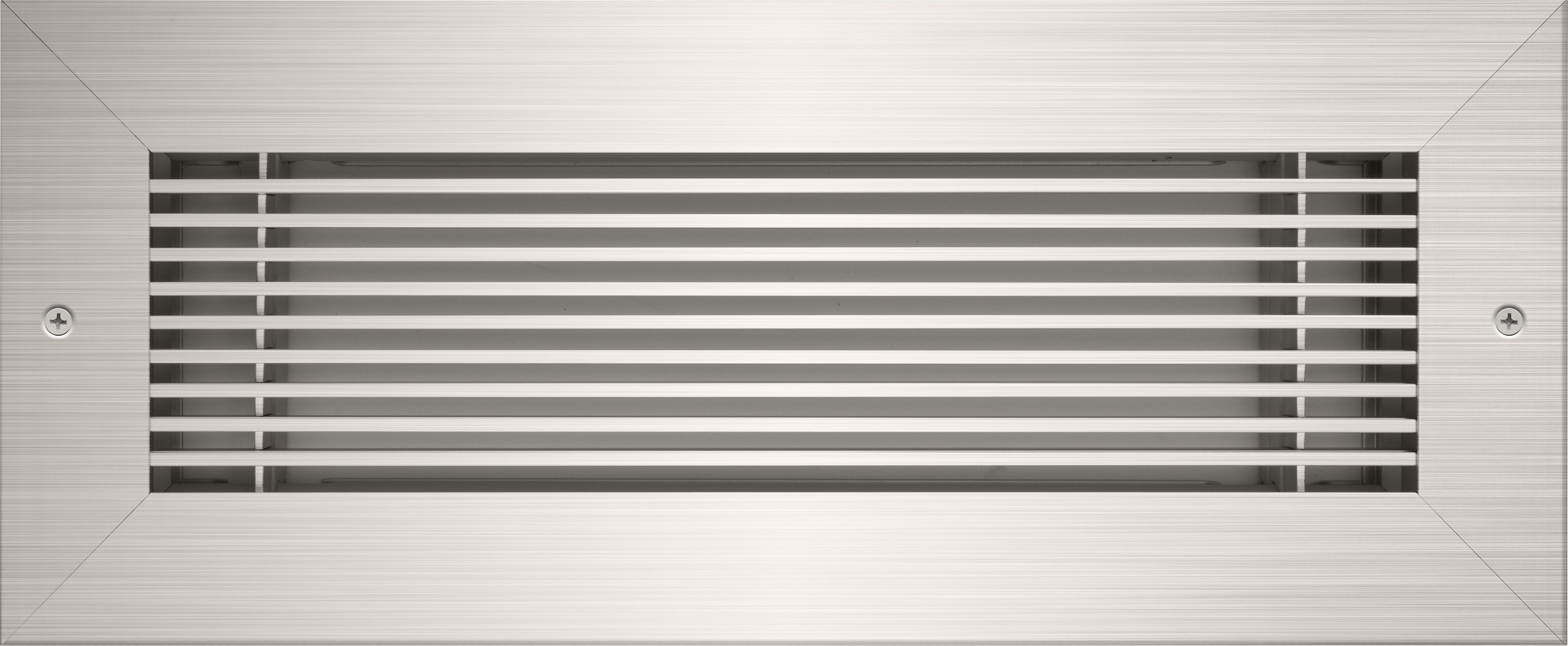thumbnail image 2 of T.A. Industries 8-Pack Floor Air Vent Covers – 4x10 In, Satin Nickel Steel Grilles 2 of 5
