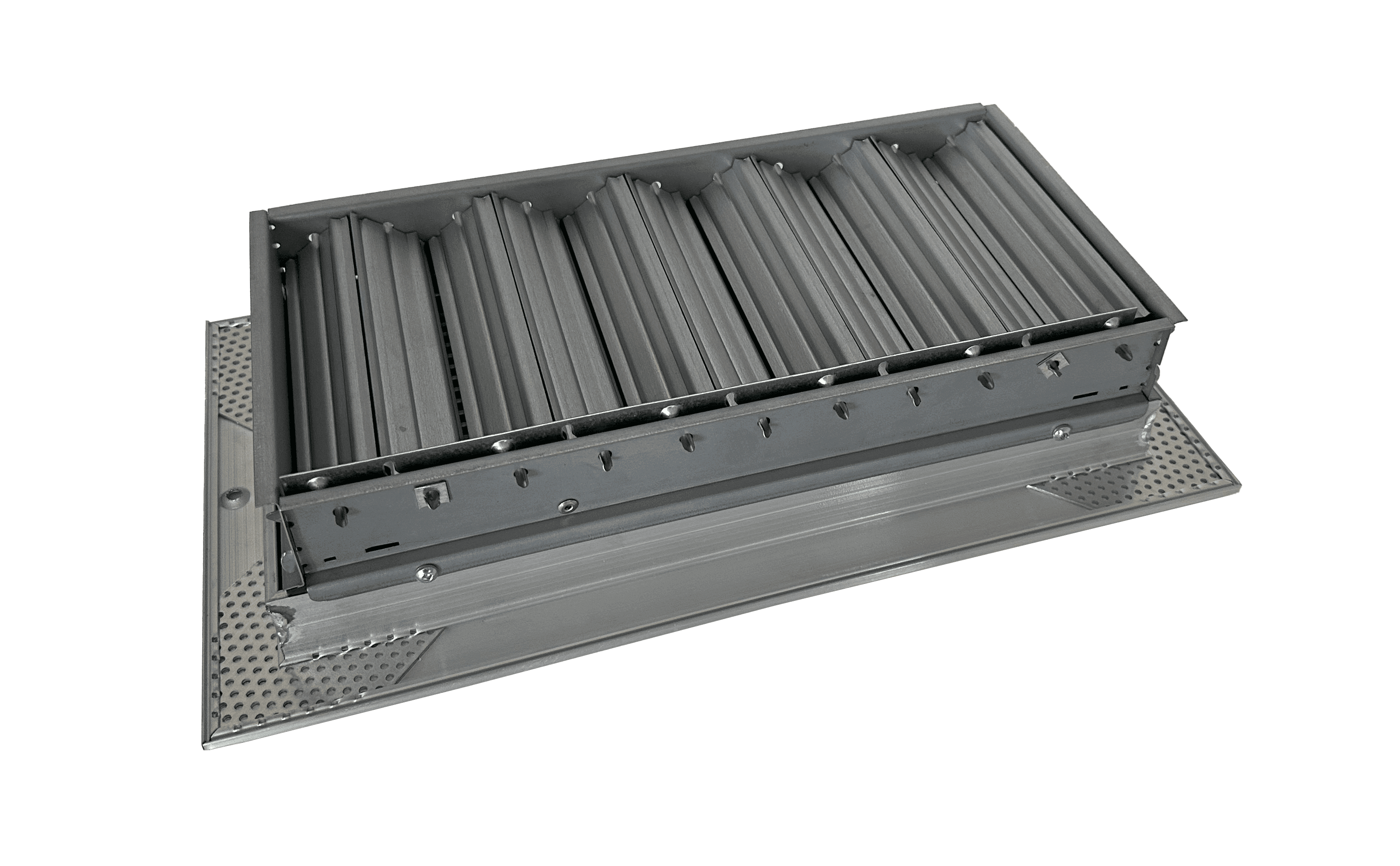 Floor register opposable blade damper by kul grilles